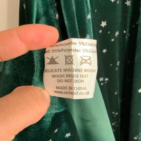 Collectif 50s Delores Glitter Swing Dress, size XS - Picture 7 of 7